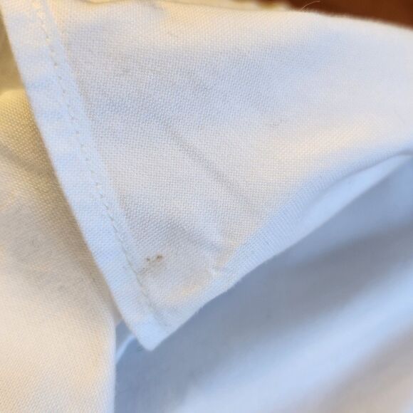 BUCK MASON Men's Oxford Shirt One Pocket Men's LARGE White 100% Cotton *Read - Picture 6 of 14